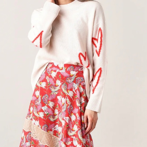 Zadig & Voltaire "Markus Markus" Intarsia Cashmere Sweater WMNS L NWOT - Picture 12 of 16